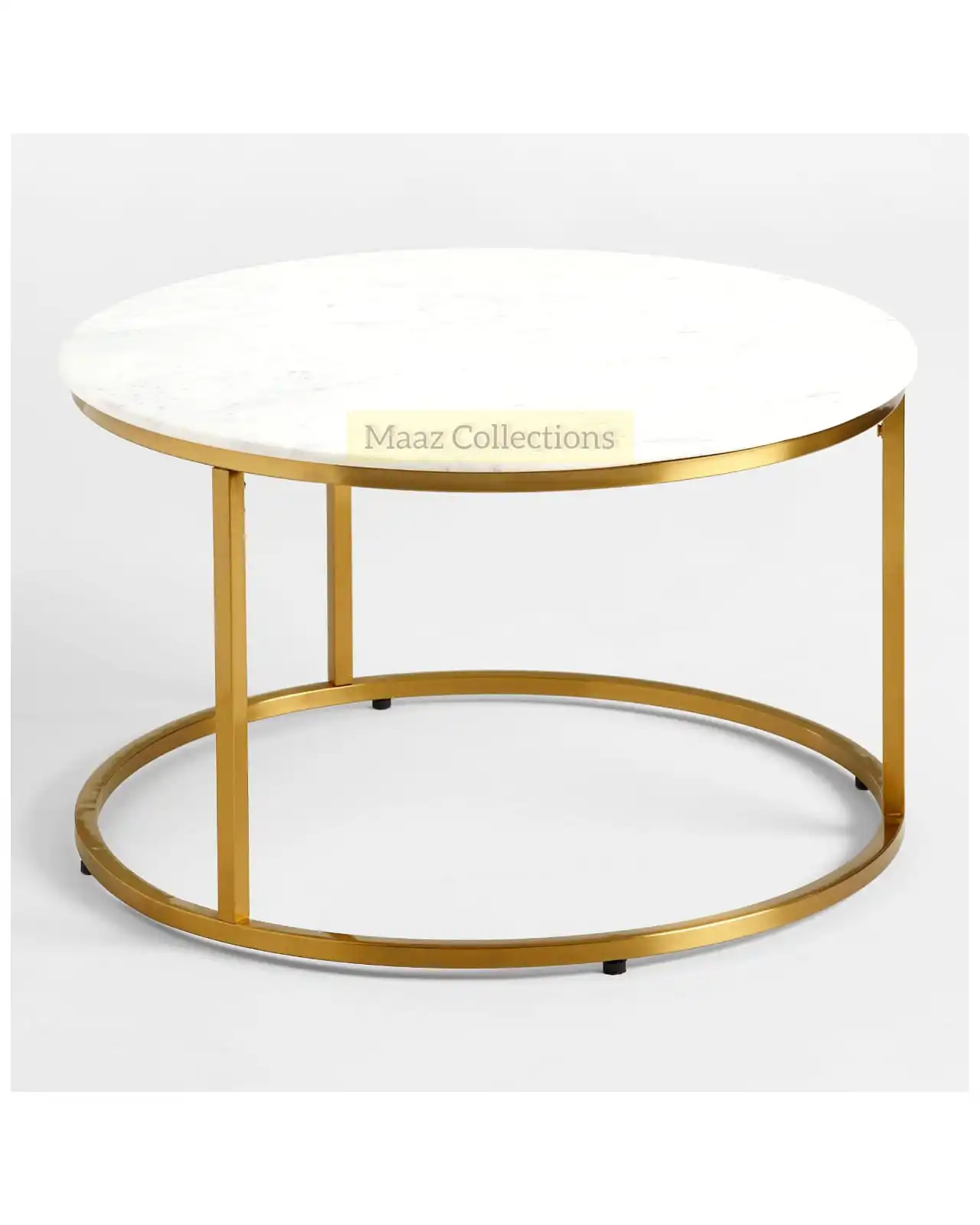 стол белый с золотом круглый