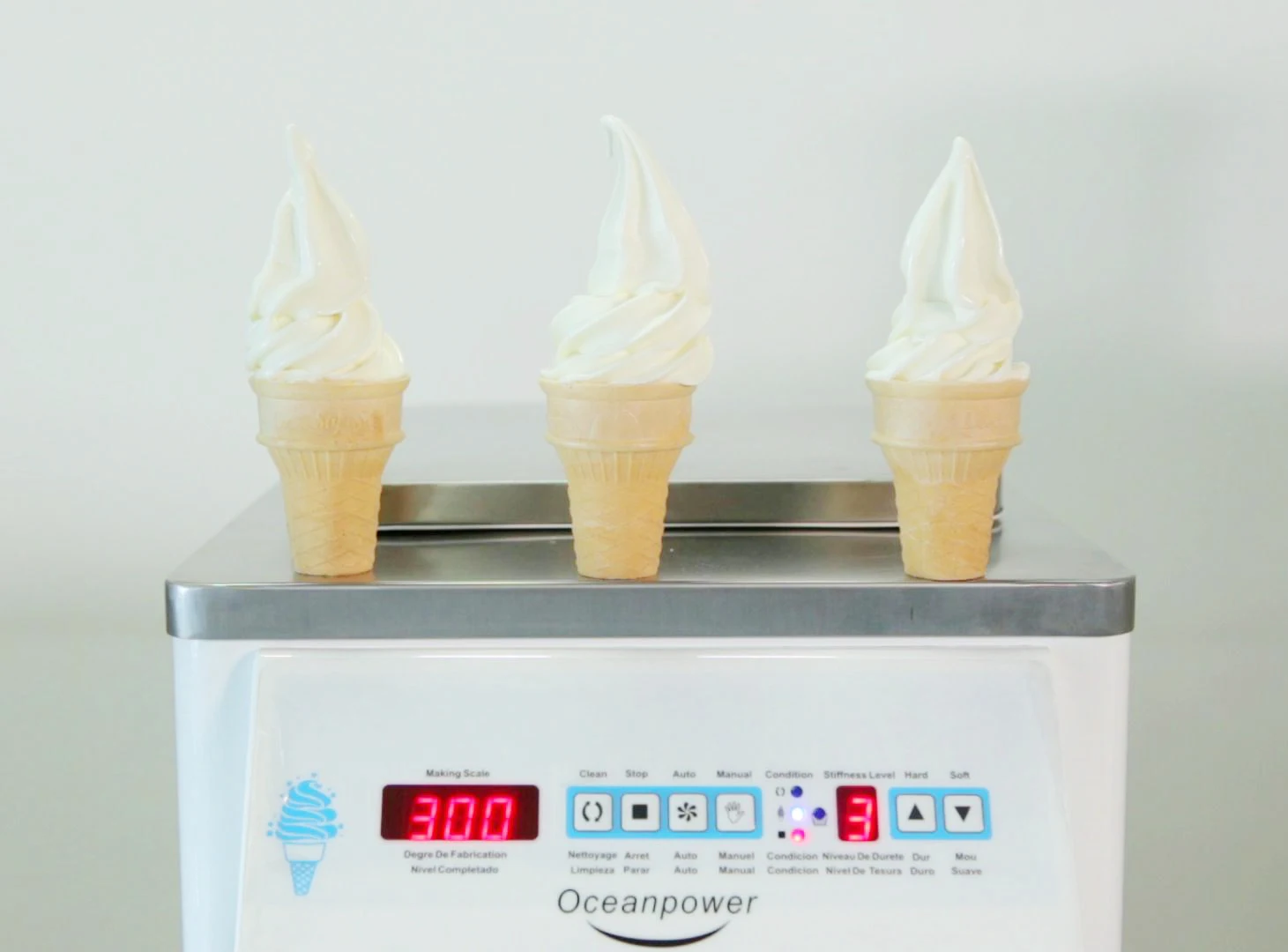A18 Ice Cream Maker Machine Mini Soft Serve Countertop Freezer,Single