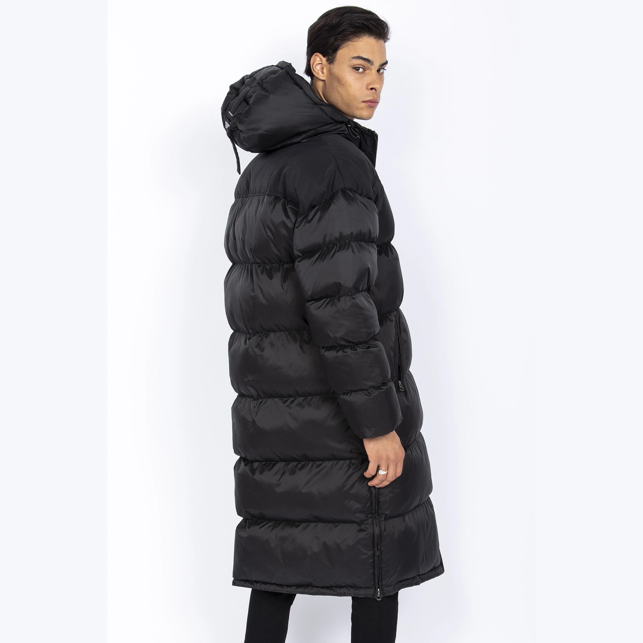 Men Winter Long Puffer Jacket Male Warm Coat Hooded Parkas Windproof Outerwear Snow Wear High