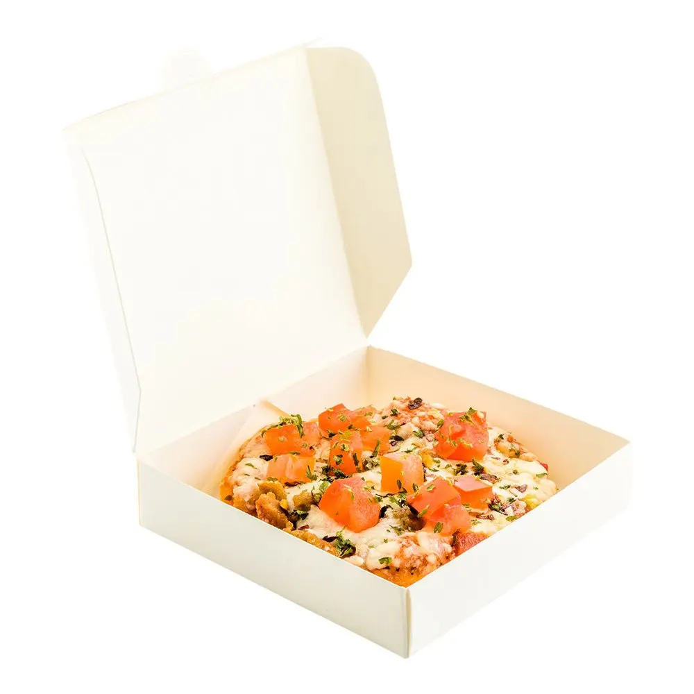 Premium Quality 7 INCH PIZZA BOX Take Away Fast Food Brown Printed Colour x 200 