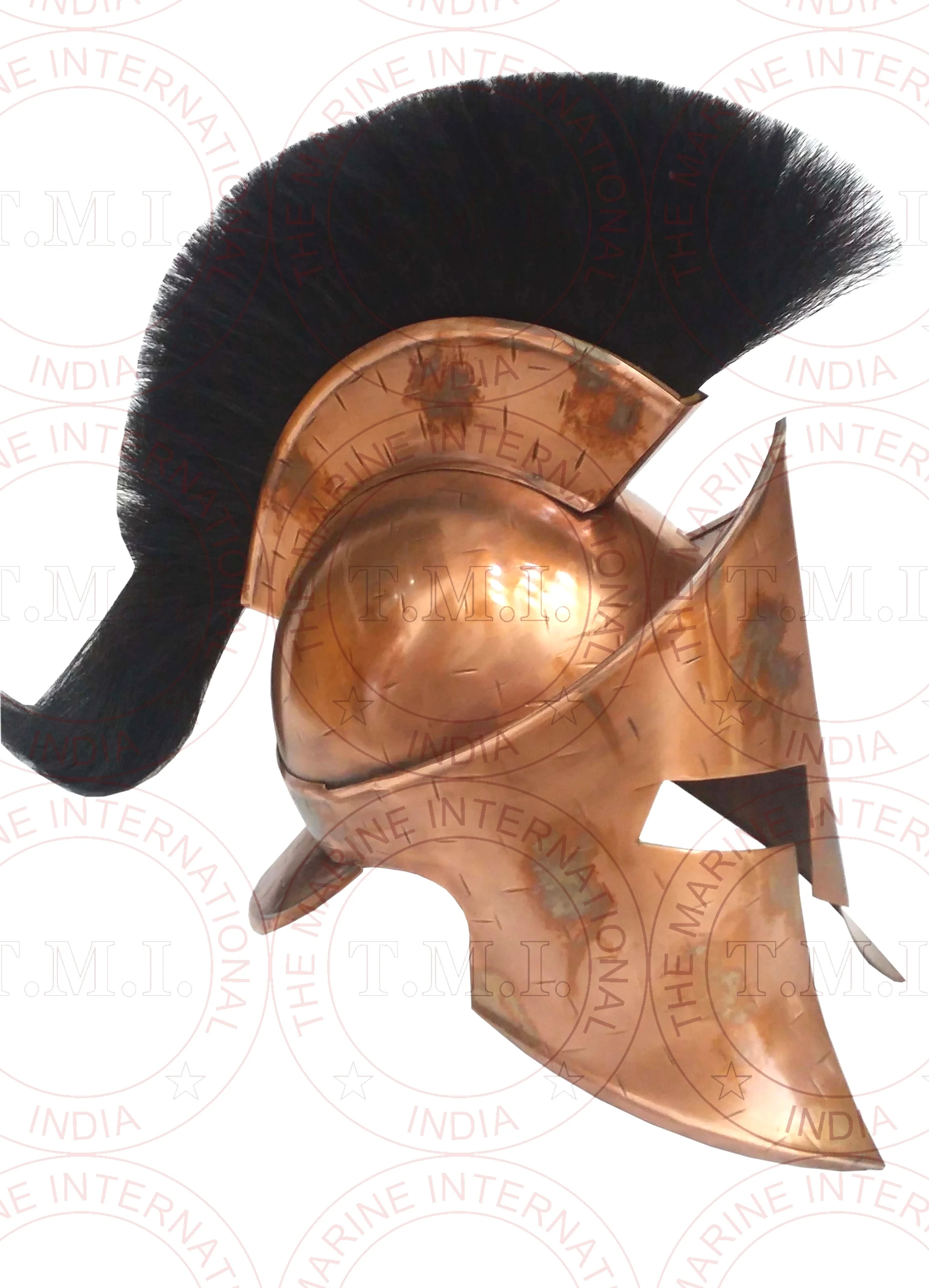 Copper Antique Movie 300 King Leonidas Spartan Helmet 300 Spartan Armour Helmet W Black Plume Movie Replica Buy Metal Spartan Helmet 300 Spartan Helmet Movie 300 King Leonidas Helmet Product On Alibaba Com