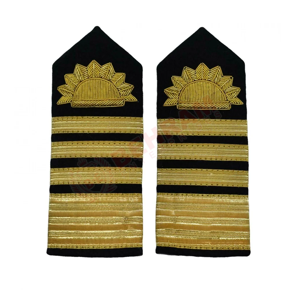 Custom Made Pilot Uniform Rank Military Epaulette - Buy Gold And Silver ...