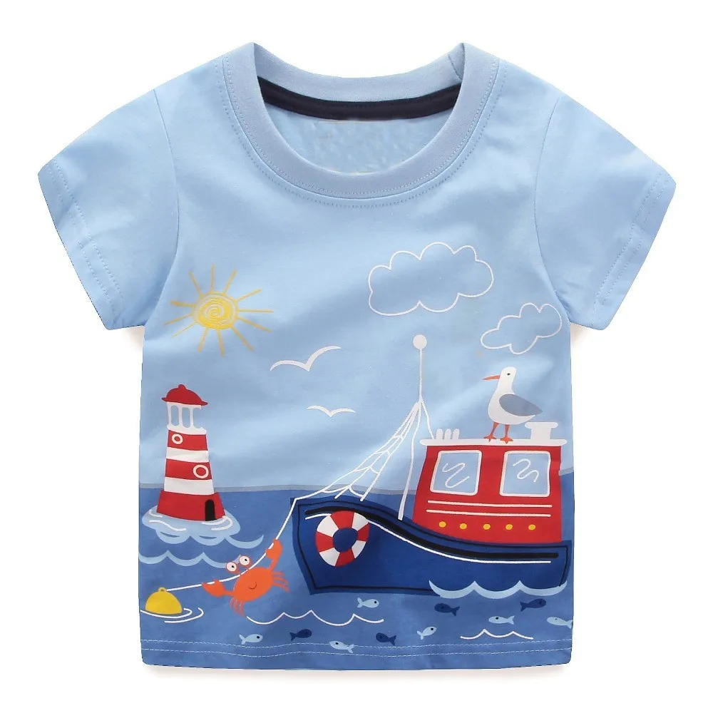 2021 Oem Boys' High Quality Toddler Custom Brand Tshirt Girl Kids Logo