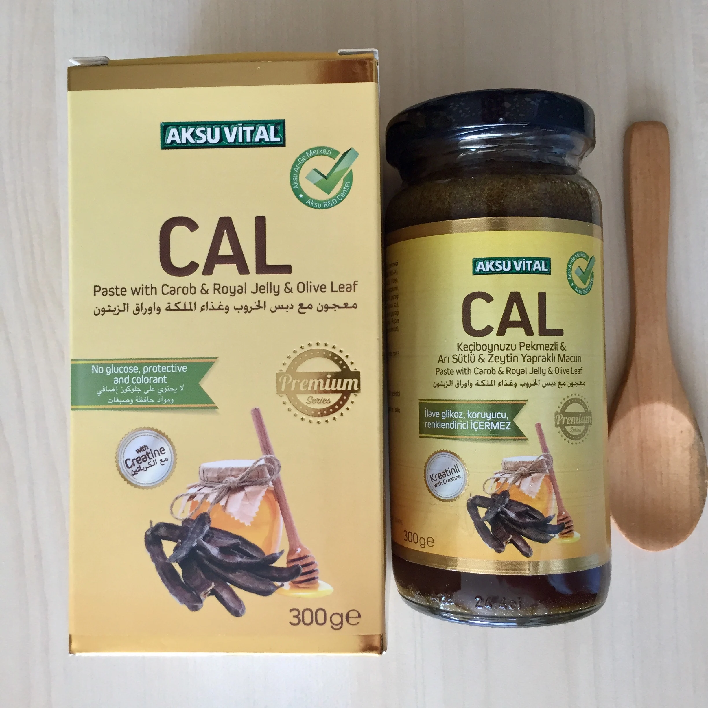 
Weight Gain Foods CAL PASTE Honey Mix Carob Royal Jelly Olive Leaf Food Super Appetite Support Medicinal Food 