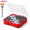 Hispec 30 Piece 1/4" L Shape Ratchet Screwdriver Set Torque Wrench Socket With Slotted Phillips Torx Bit Set
