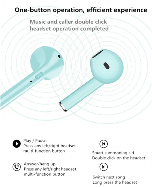 I7s tws i9s i10 i16 i17 touch wireless headset i12 Amazon sports wireless headset with - ANKUX.COM