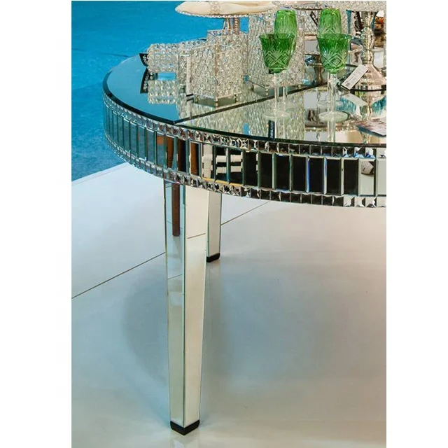 Modern Hot selling Handmade Large Round mirror dining table