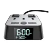 6ft Power Cord Charging Station 3 Usb Ports 2 Ac Outlets Cube Digital Timer Alarm Clock Phone Charger With Usb