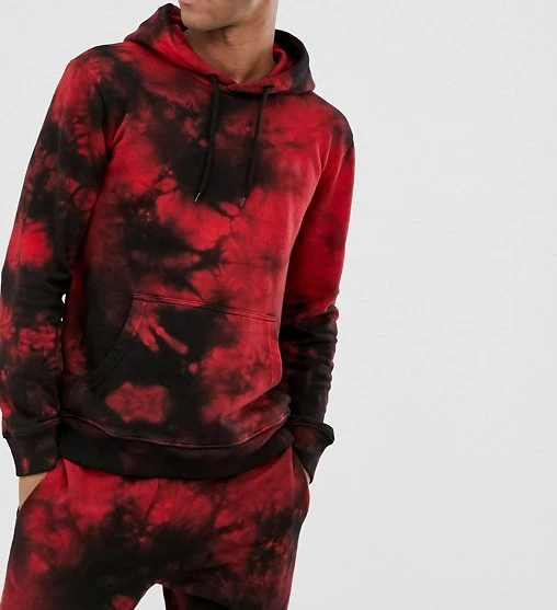 red tie dye hoodie