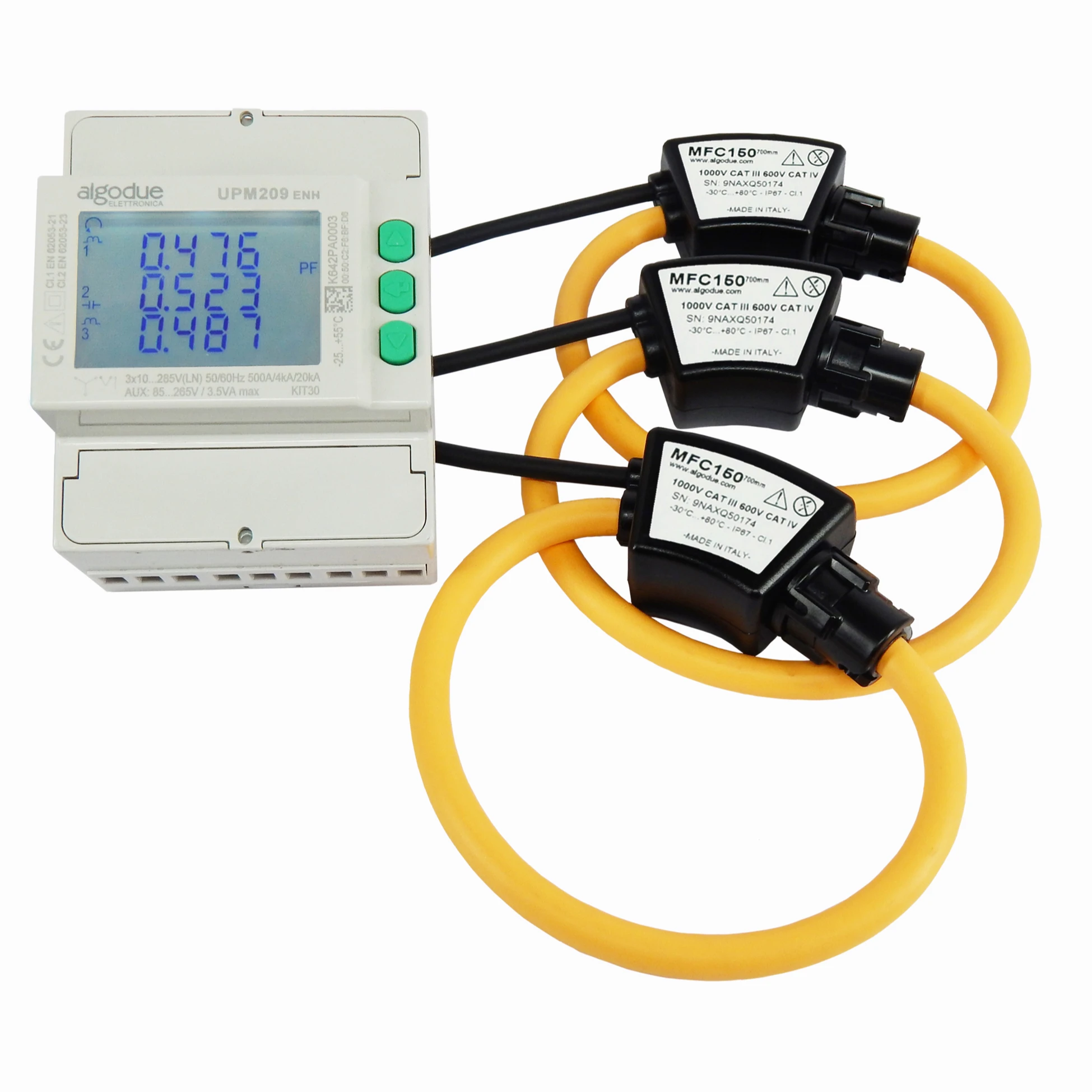 Multifunction 3 Phase Ethernet Meter Rogowski Coils Upm209rgw Algodue Made  In Italy Power Meter - Buy Ethernet Power Meter Network Analyzer Remote  Communication,Flexible Rogowski Coil Current