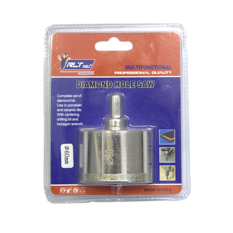 
Diamond Coated Drill Bit Glass Metal Hole Saw Diameter Installation Wood Metal Plastic Cutting 
