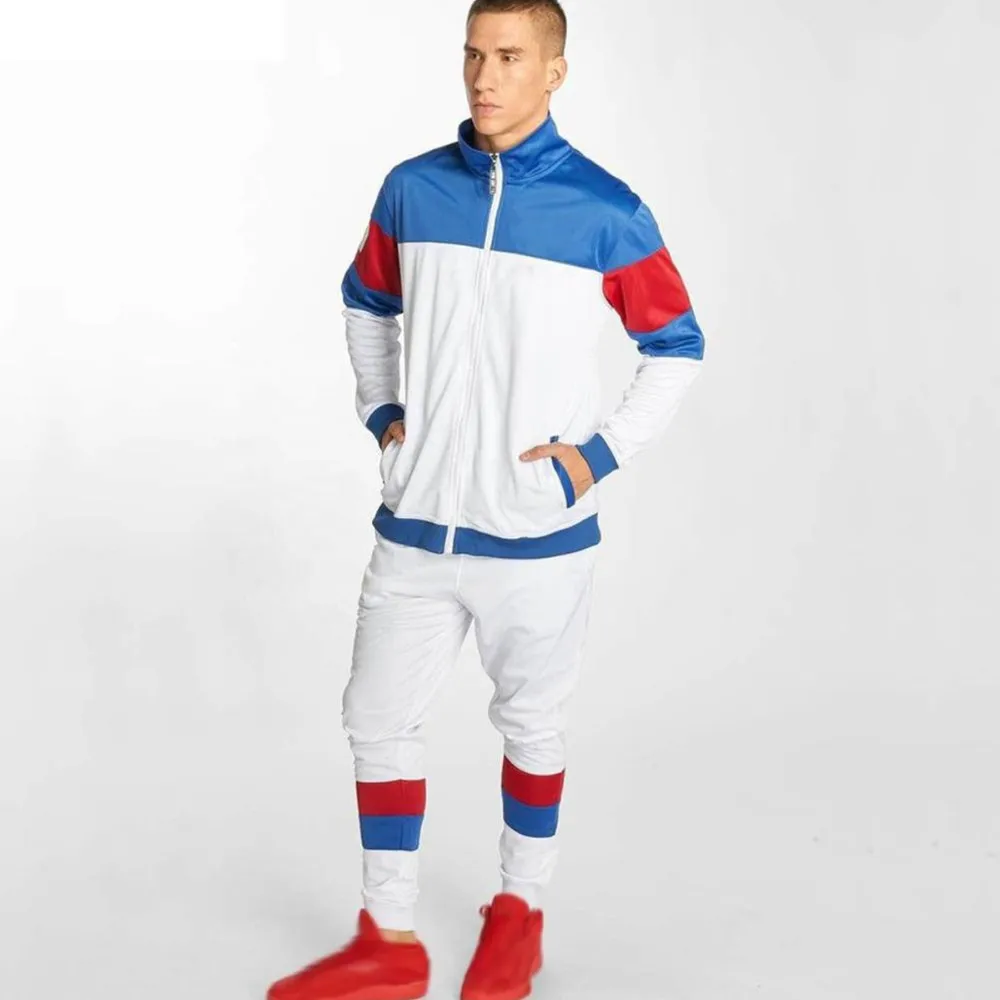 wholesale high quality multi color tracksuit for