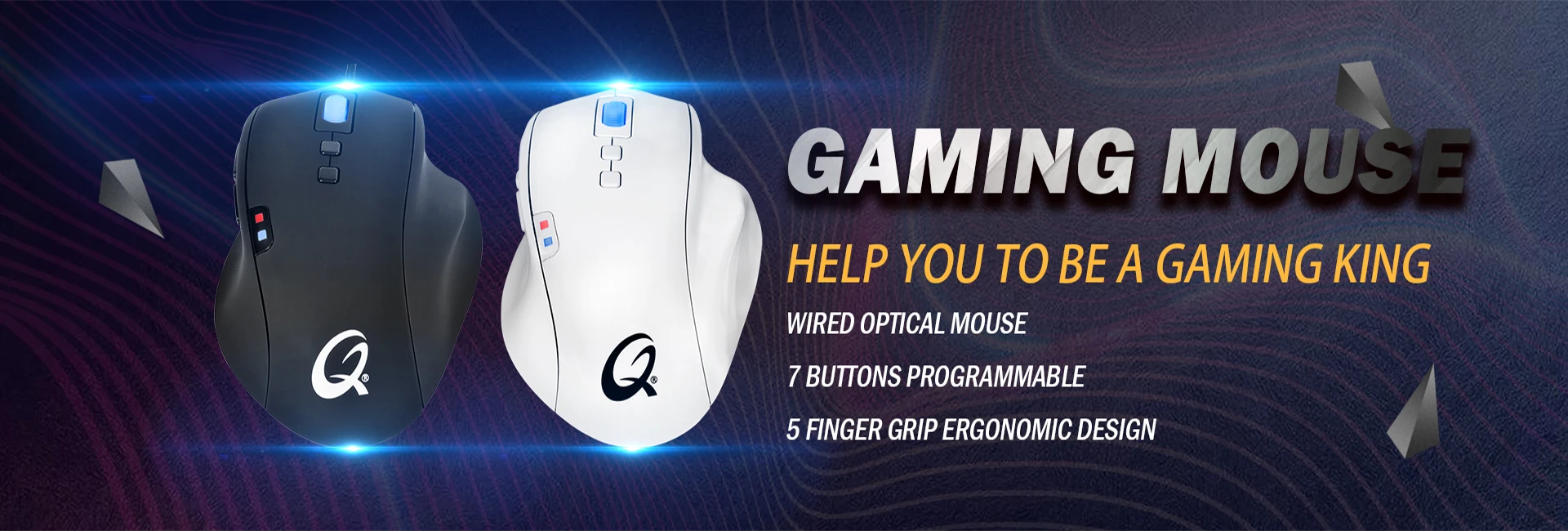 2023 Exw Price Qpad 5k Pro Gaming Laser Mouse Optical Mice 1000hz 7