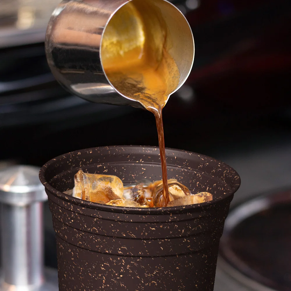 Takeaway Double Wall Coffee Cups Made Of Customized Logo