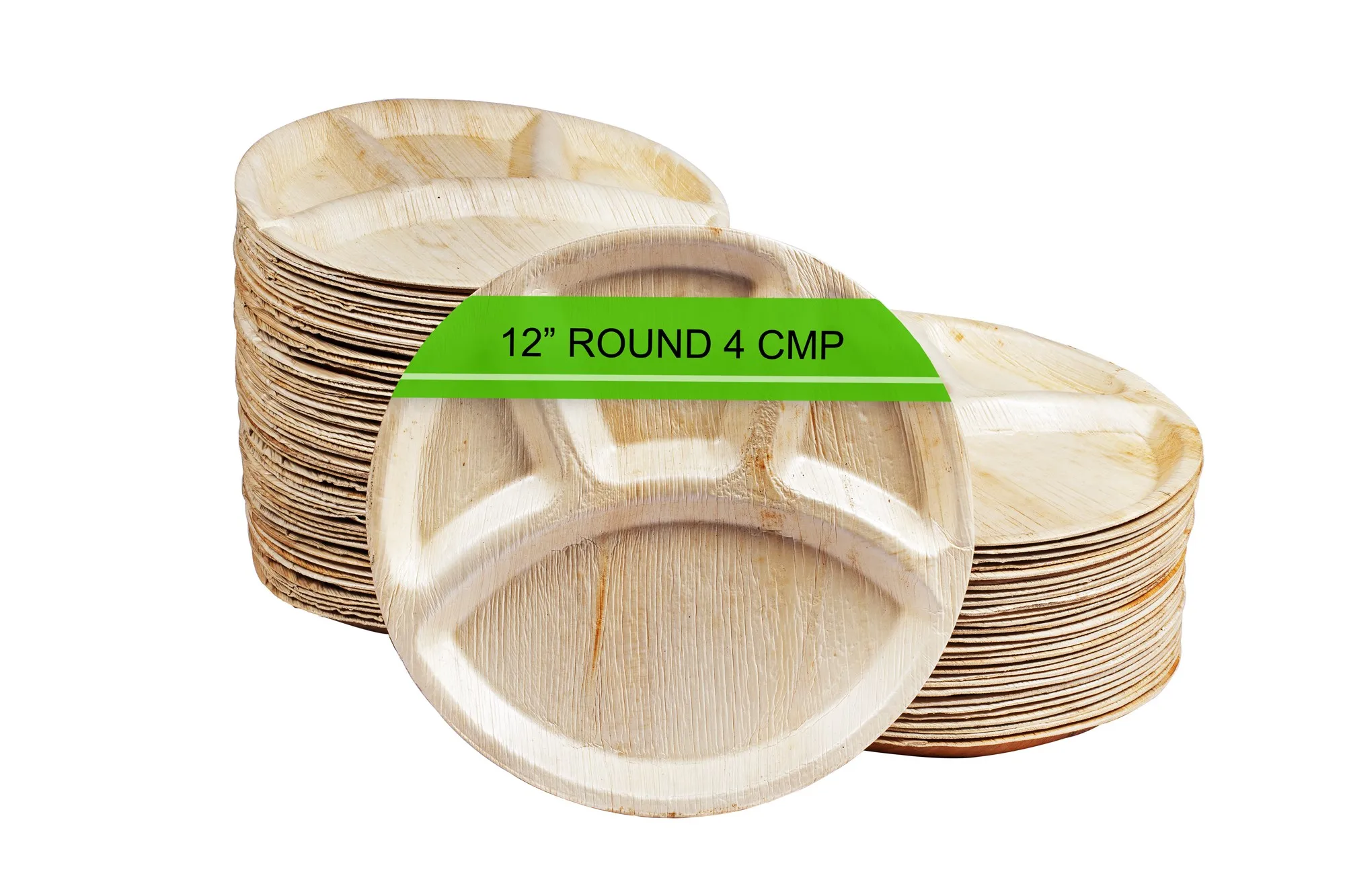 Areca Nut Palm Leaf Disposable Plates 100 Compostable & Biodegradable Eco Friendly Party Plates