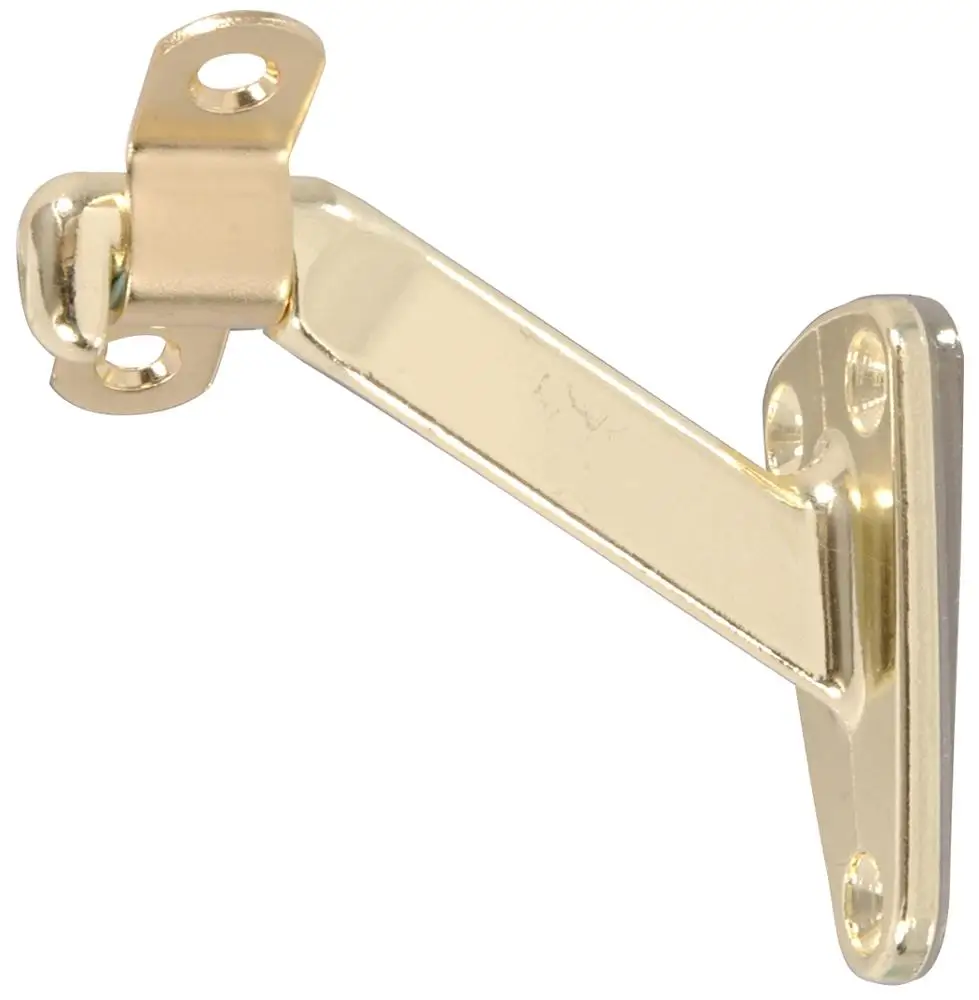 Door Accessories Heavy Duty Hardware Design Wall Hanger Handrail Bracket in Brass