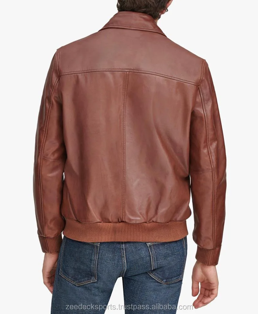 genuine fashion leather jacket for men leather fashion jacket
