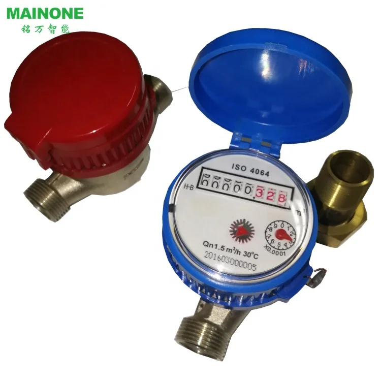 Domestic Water Meter Brass Dry Water Meter Iso 4064 Class B 13mm40mm