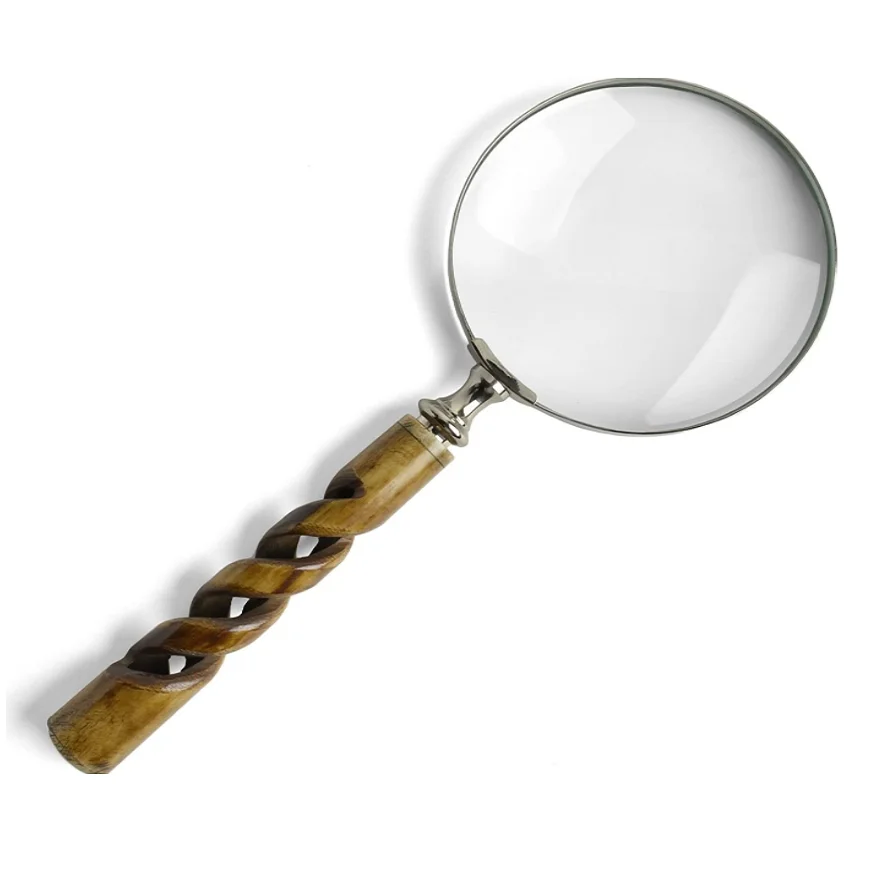Astrologer Antique Magnifier Handheld 10x Magnifying Glass Lens Low Sight Elderly Collectible Décor Gift 4 Inspection Coin & Stamp Reading RII Magnifying Glass with Mother of Pearl Handle 