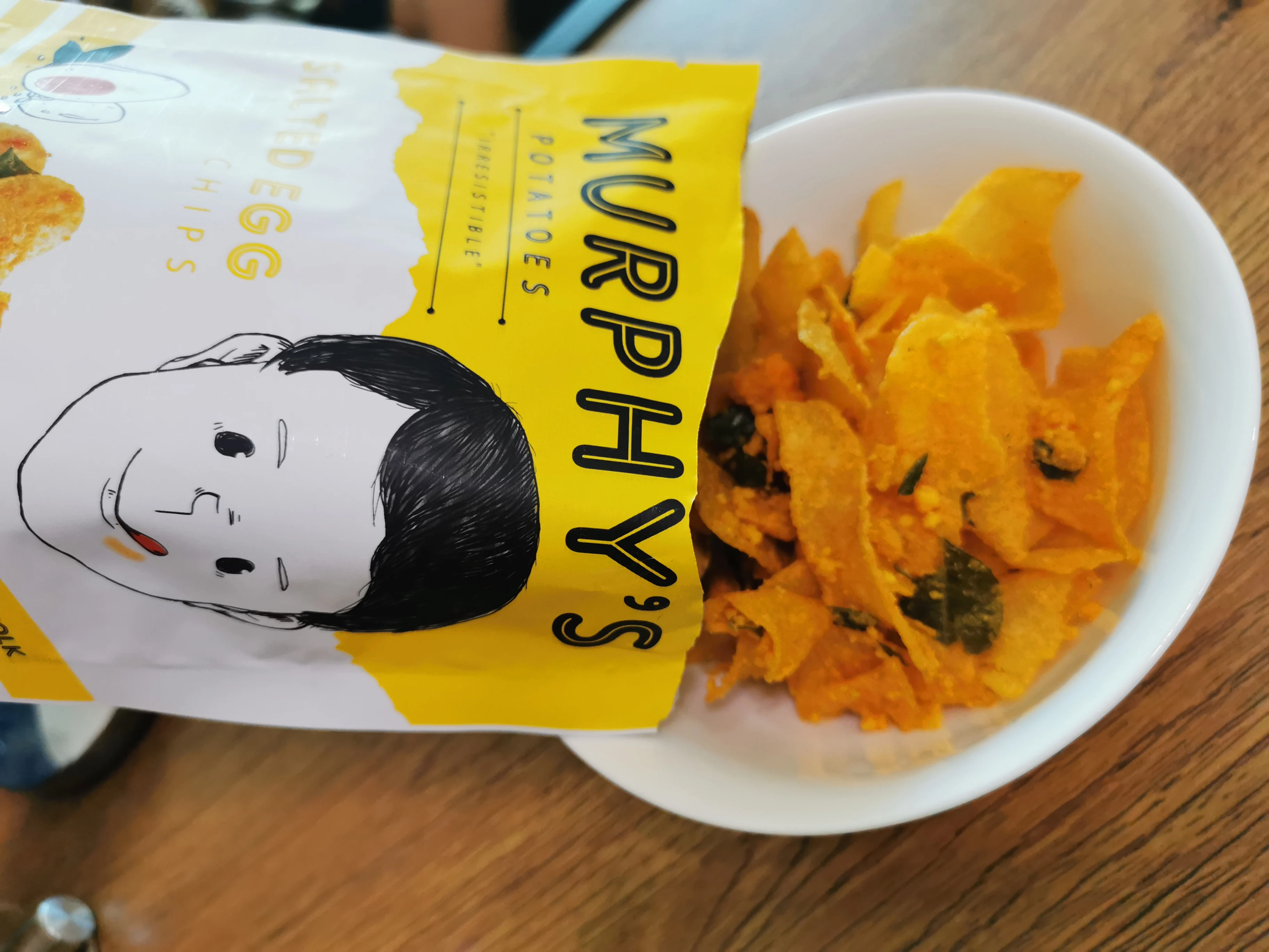 Murphy's Potatoes Chips Salted Egg Flavor Premium Healthy Snack High
