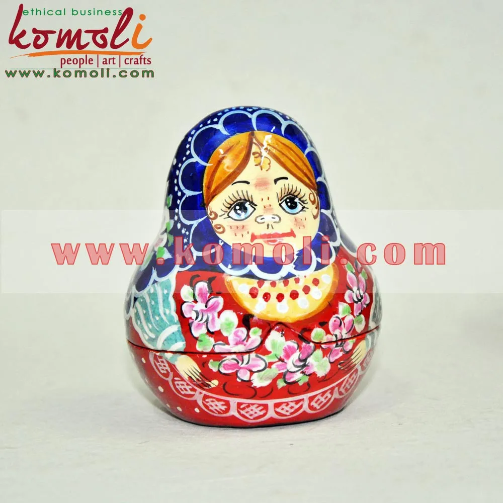 Wooden Indian Matryoshka Nesting Dolls Set Of 4 Russian Nesting Dolls