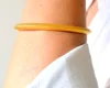 Cuff Bangle Brushed Silver open minimal design Slim Cuff Ladies Classic Solid Textured Bracelet