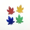 Custom Logo Colorful Maple Leaf Aluminum Metal Pet Dog Cat Id Tag