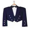 MEN'S Navy Blue PRINCE CHARLIE KILT JACKET & WAISTCOAT - Tropical WOOL
