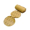 SATC 12 Rolls 6" 220 Grit Premium Gold Sticky Back Sandpaper Link Roll 100 pcs Each Roll