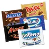 Malteasers, Bounty, Twix, Mars, Snickers, Milky Way and Galaxy Chocolate Bars