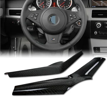 Carbon For Bmw E60 4d 5 Series M5 Steering Wheel Cover Trim Interior Buy Dry Carbon Fiber Cover For Bmw E60 Body Kit Product On Alibaba Com