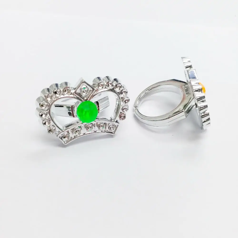 Plastic Crown Silver Rings R671S NEW jewelry RINGS Girl Kid Novelty Birthday Party Favors Gift Toy Prize