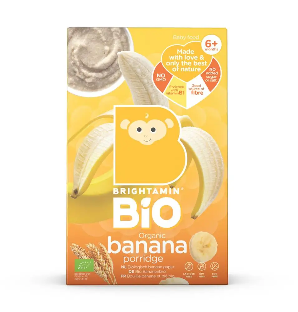 
Brightamin Bio Organic Banana Porridge (ready to mix with water or milk) 