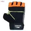 Mens Leather Weightlifting Gym Workout Fitness Fingerless Gloves / Silicon Grip Palm Anti Slip Fitness Padded Gloves