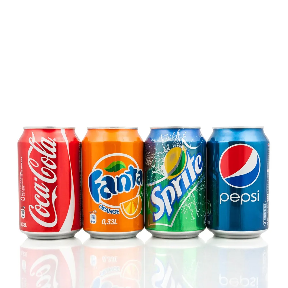 Toutes les Boissons Gazeuses de La Pologne Coca Cola, Sprite, Fanta, Pepsi cola, 7Up, coke