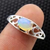 Filigree style citrine, mystic topaz, garnet gemstone prong setting jewelry 925 sterling silver ring