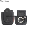 best seller car key shell for Audi 2+1 buttons smart remote case fob with 1616 battery clamp