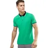 Men high quality button down white plain polo t- shirts