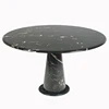 Solid stone marble base round stone table top dining kitchen tables furniture design