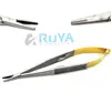Serrated Castroviejo Needle Holder 14cm With Tungsten Carbide Tip Straight Stainless Steel With Lock Surgical Dental