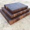 Custom Cutting Board Walnut End Grain Butcher Block with Rubber Feet for Easy Handling