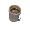 Ceramic lamp holder E27 with reel Best Price E27 led bulb lamp socket ceramic e27 base waterproof lamp holder