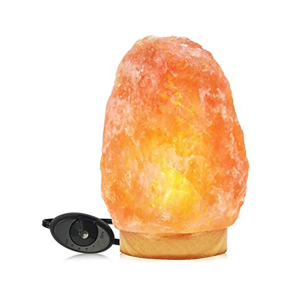 Natural Himalayan Salt Rock Lamps USB Crystal Night Light with Touch Dimmer Switch-Sian Enterprises