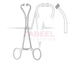 Towel forceps wide for tube fixation 14.5 cm Dental Instruments By Zabeel Industries