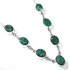 Emerald Necklace 92.5 Sterling Silver Necklace Jewelry