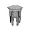 Mother of pearl White & Brown Octangle Table Side Table / coffee Table/ Center Table Modern Table