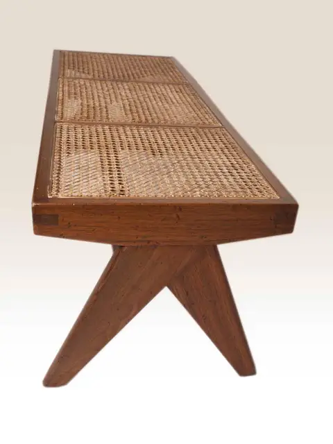 Pierre Jeanneret Le Corbusier Replica Bench Solid Teakwood High Quality Living Room Bench Buy Swedish Bench Waiting Room Bench Upholstered Living Room Bench Product On Alibaba Com