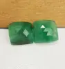 Size 28x26mm,2 Pcs Matched Pair,Natural Zambian Emerald Rose Cut Loose Gemstone Rich Green Emerald Fancy Shape Stone
