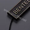 Sinicline Custom Gold Foil Embossed Plastic Seal Hang Tag String
