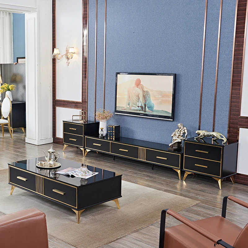 Modern Tv Stand Cabinet Luxury Stainless Steel Frame Luxury Tv Stand Stainless Steel Frame